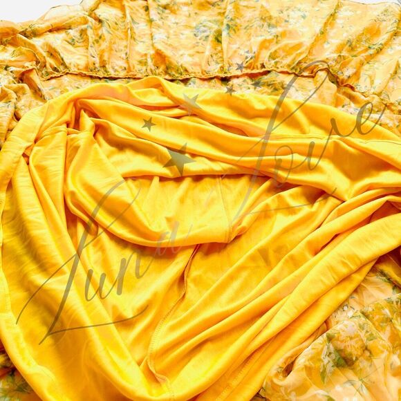 MAC DUGGAL Floral One Shoulder Bow Maxi In Yellow Multi (size 2) NWT - Picture 7 of 12